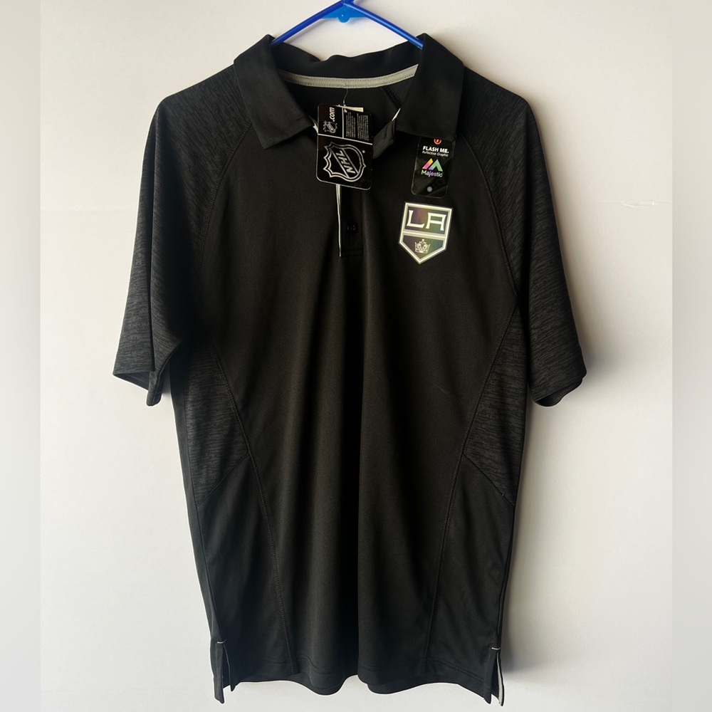 Los Angeles Kings Majestic Cool Base Polo Size Medium